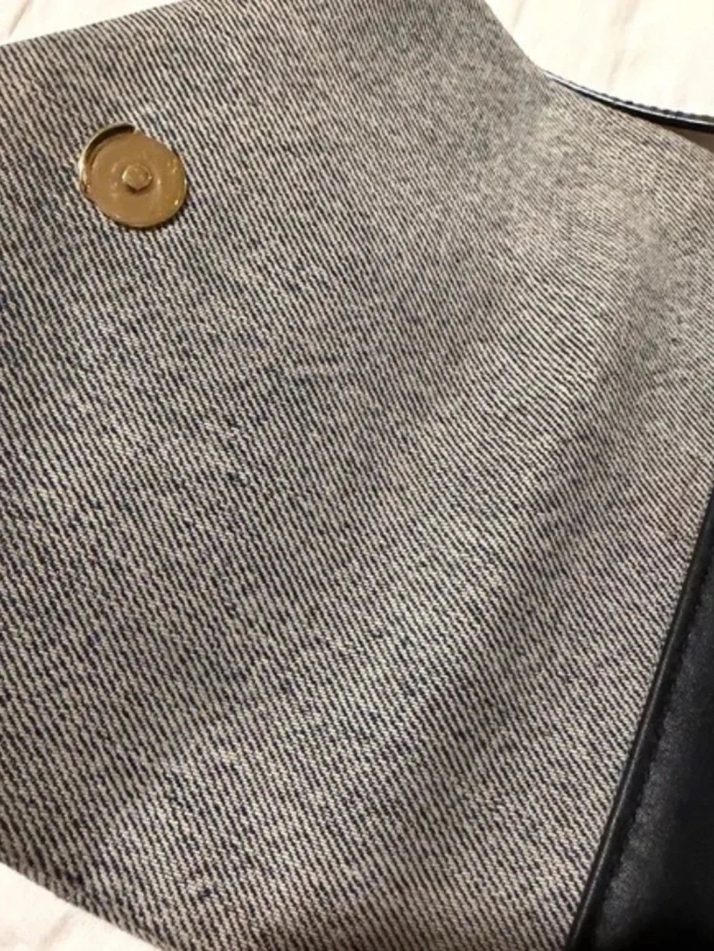 YSL Denim Chevron Bag